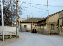 Baku's Nardaran township being landscaped. Azerbaijan, 25 Jan. 2016